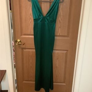 Emerald green dress